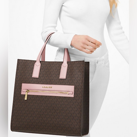 Large Blush Powder Michael Kors Tote Bag 🤎 - Picture 3 of 7